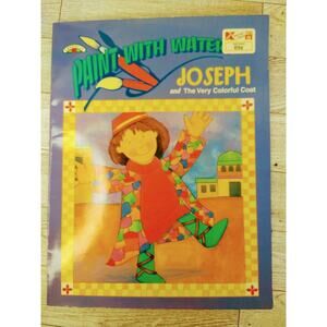 Paint with Water Book JOSEPH Very COLORFUL‎ COAT Vintage 1994 Landoll's Coloring